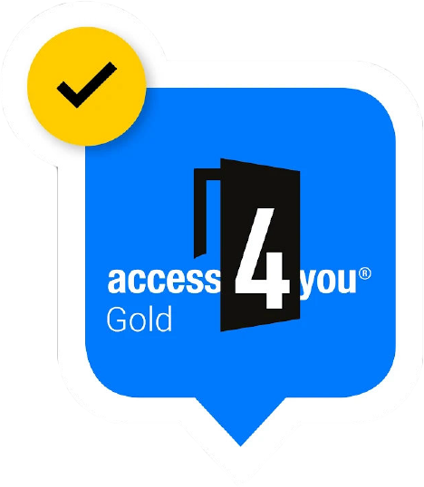 access4you Gold: Campus barrierefrei zertifiziert